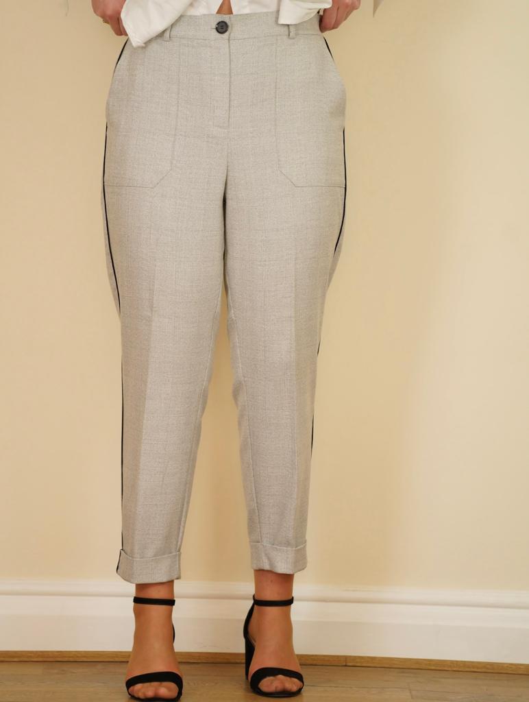 Mint Velvet grey checked trousers size 14R