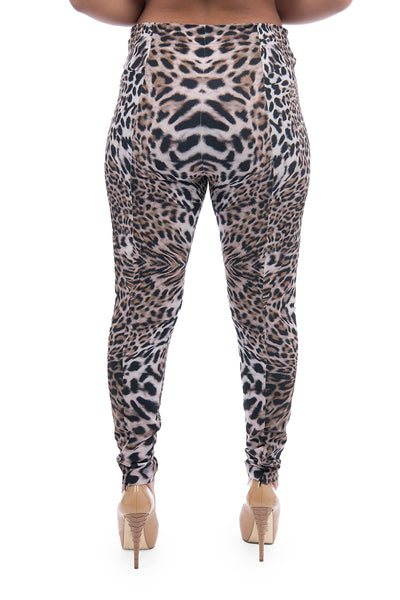 Jenese Collection leopard print tailored trouser