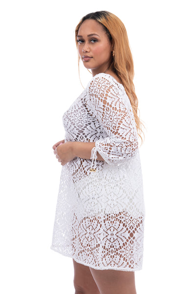 Milly white crochet sundress