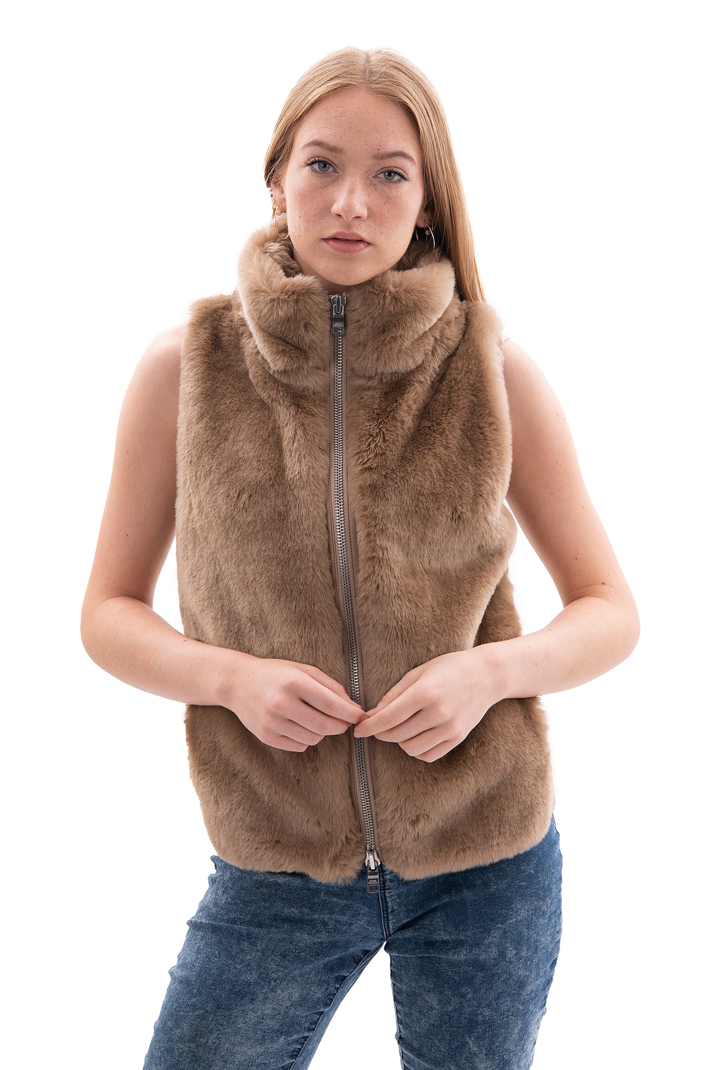 Armani Exchange Faux Fur Body Warmer