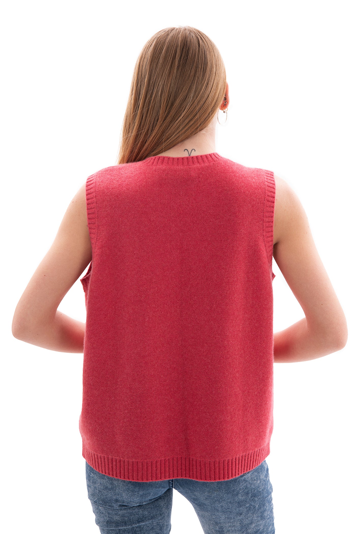 Lands'end Cashmere Sleeveless knitted top