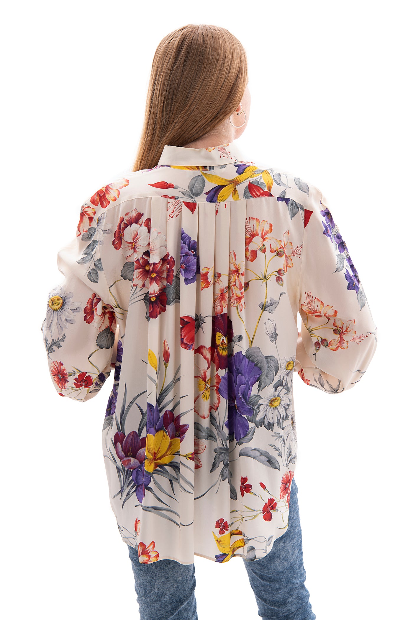 vintage Jaeger Floral silk blouse