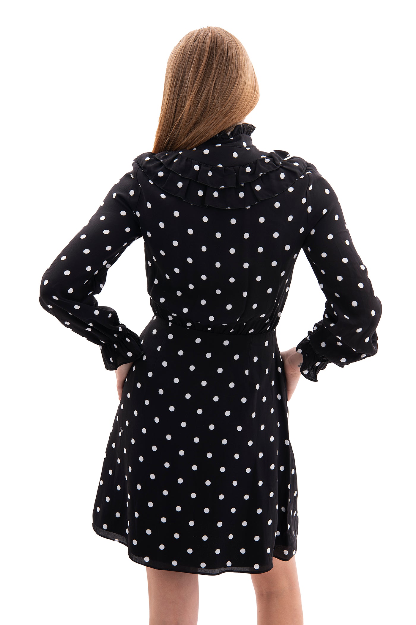 Vivetta black and white polka dot dress
