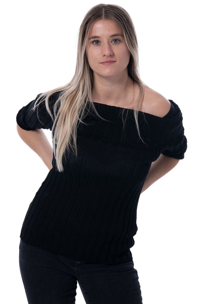 Pinko black knitted black stretchy jumper top