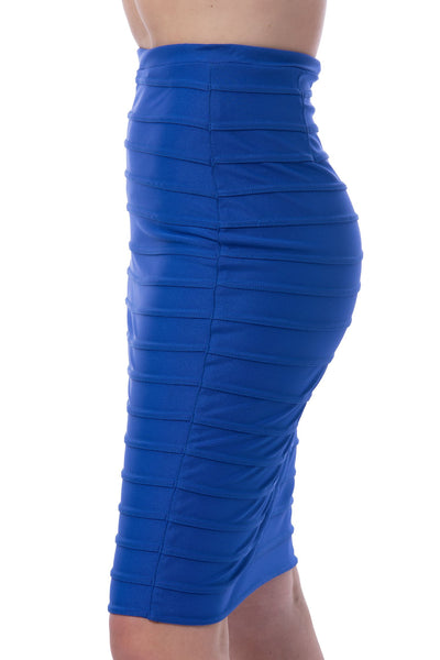 Catwalk Collection bright blue bodycon skirt