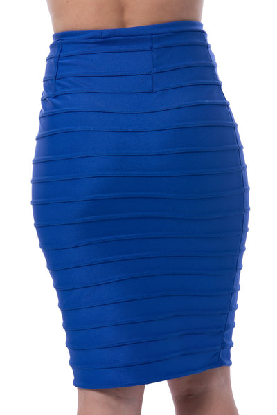 Catwalk Collection bright blue bodycon skirt