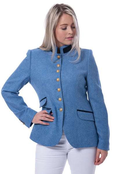 Bariloche blue tailored tweed jacket