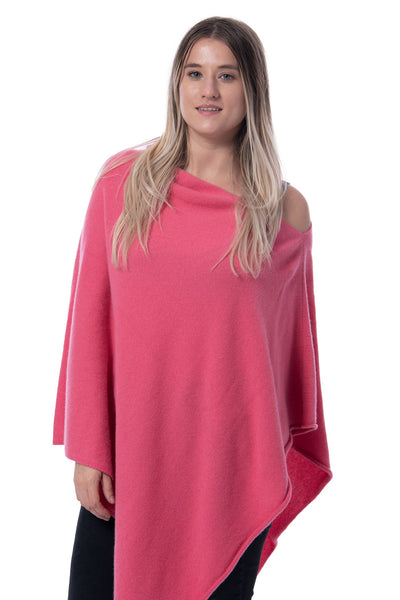Hawick knitwear cashmere pink poncho - brand new