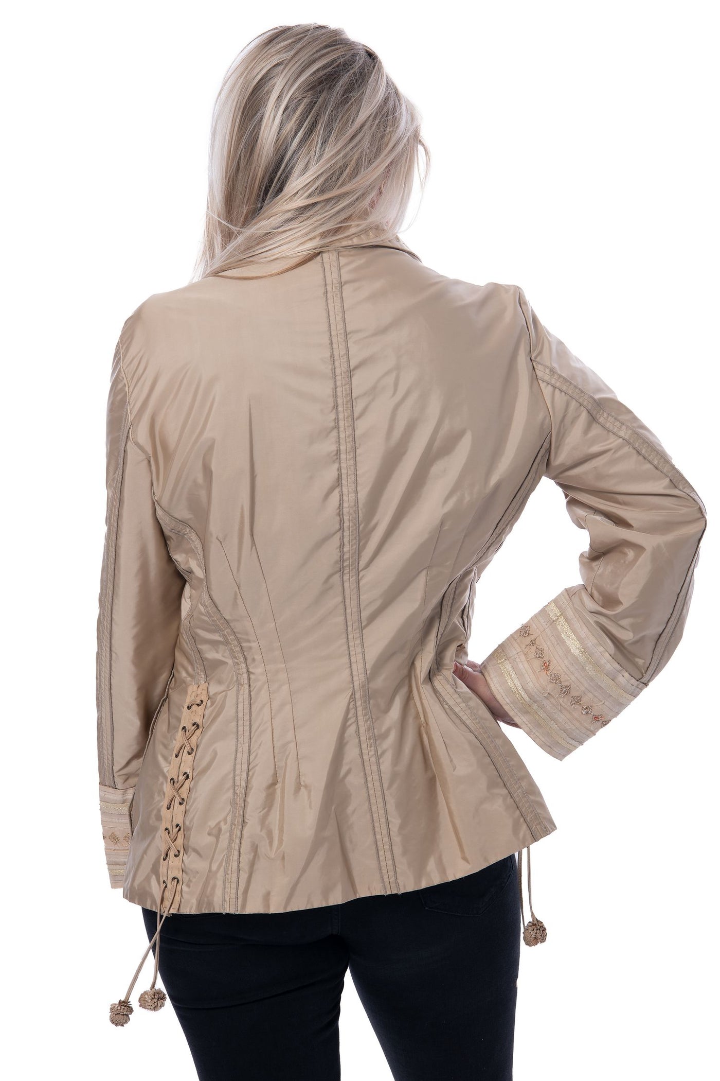 Ermanno Scervino beige jacket with embroidery