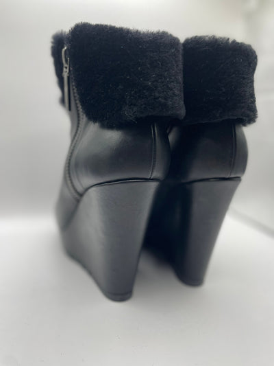 Le Silla black leather ankle boots size 38