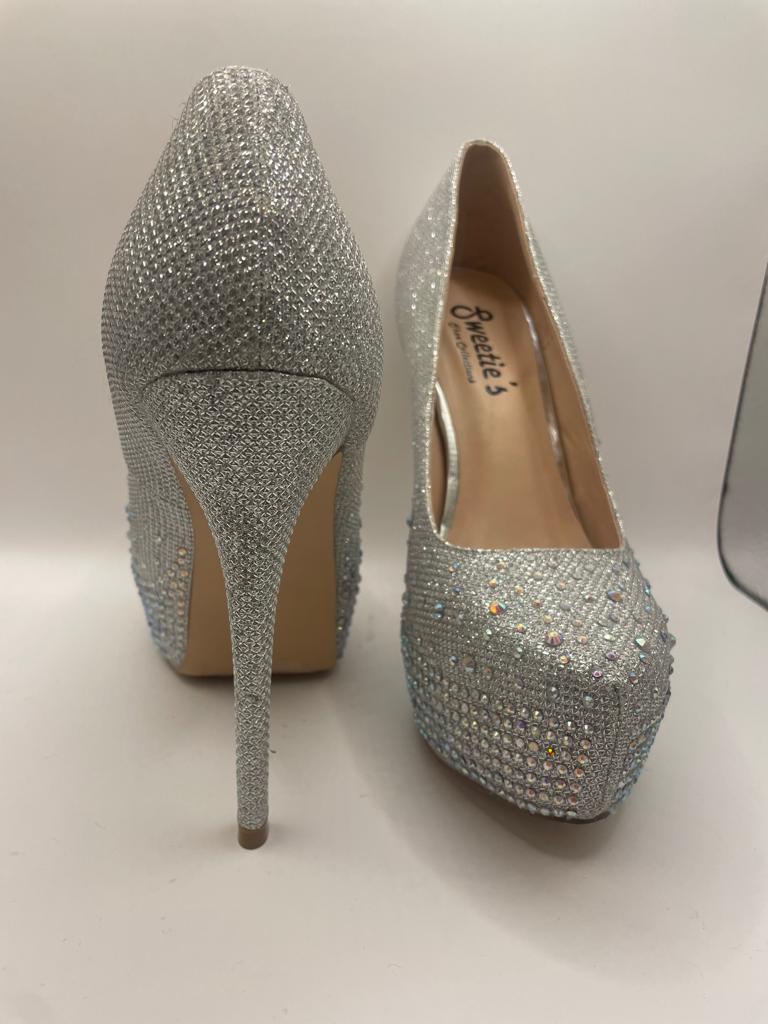Sweetie's diamanté high heels size 37
